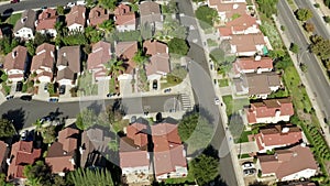 Aerial view of wealthy community in Southern California