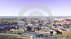 Aerial view on Weesp