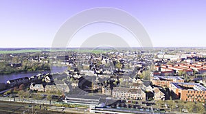 Aerial view on Weesp photo