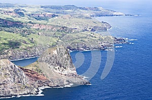 An Aerial View of West Maui`s North Coast and Kahakuloa Head, Ha