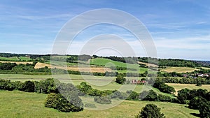 Aerial view of West Wycombe landscape - West Wycombe - Buckinghamshire photo