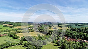 Aerial view of West Wycombe landscape - West Wycombe - Buckinghamshire photo