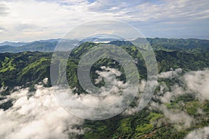 Aerial view of western Costa Rica