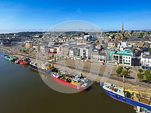 Aerial view. Wexford town. co Wexford. Ireland photo