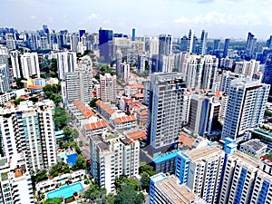 Aerial view of Whampoa - Novena, Singapore photo