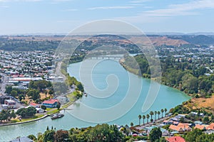 Aerial view of Whanganui, New Zealand