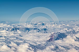 Andes Mountains Aerial View, Chile