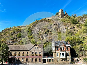 Aerial View of wine village Altenahr, Moselle region, Germany