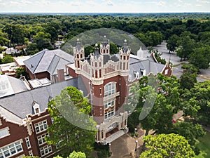 An aerial view of Withers building on the Winthrop University campus. photo