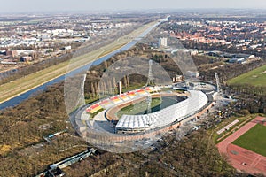 aerial view of the Wroclaw city