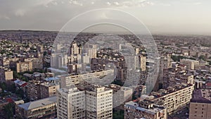 Aerial view of Yerevan capital and largest city of Armenia.