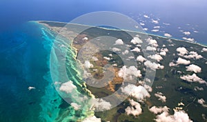 Aerial view of Yucatan , Mexico