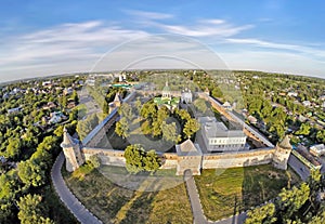 Aerial view on Zaraysk kremlin