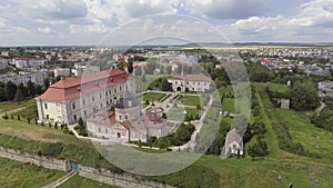 Aerial view of Zolochiv Castle in Lviv region, Ukraine