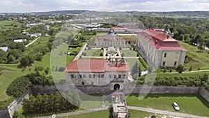 Aerial view of Zolochiv Castle in Lviv region, Ukraine