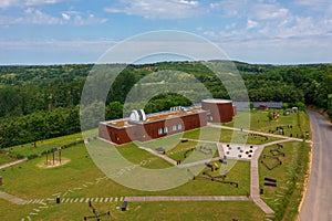 Aerial view about Zselic star park observatory