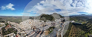 aerial views of the municipality of Archidona in the province of Malaga, Andalusia