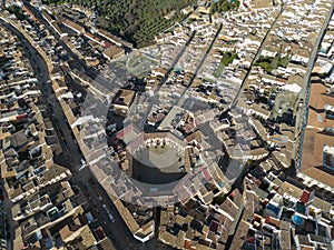 aerial views of the municipality of Archidona in the province of Malaga, Andalusia