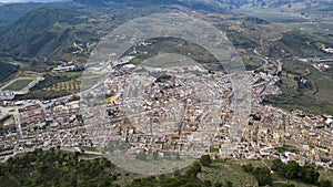 aerial views of the municipality of Archidona in the province of Malaga, Andalusia