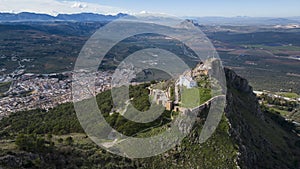 aerial views of the municipality of Archidona in the province of Malaga, Andalusia