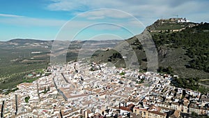 aerial views of the municipality of Archidona in the province of Malaga, Andalusia