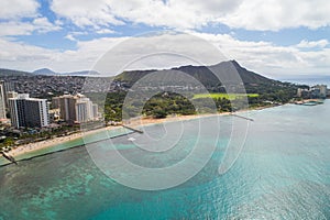 Aerial Waikiki Beach