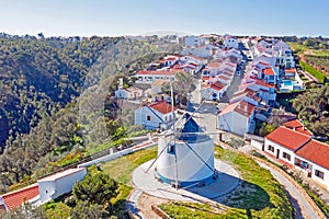 Aerial from the windmill in Odeceixe Portugal photo