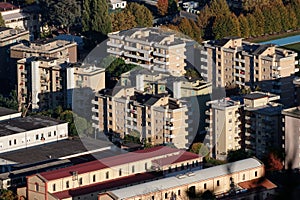 aerialview of la spezia from a hill photo