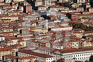 aerialview of la spezia from a hill photo