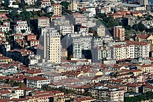 aerialview of la spezia from a hill