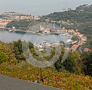 aerialview of le grazie a little village near Portovenere photo