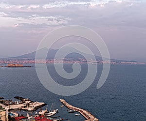 aerialview of naples take from posillipo photo