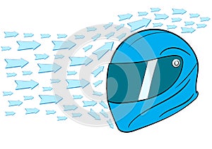 Aero dynamic helmet