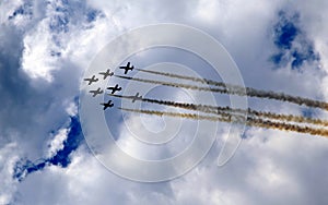 Aerobatic demonstration team Patrulla Aquila