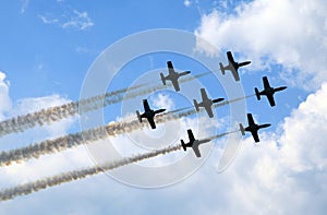 Aerobatic demonstration team Patrulla Aquila photo