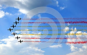 Aerobatic demonstration team Patrulla Aquila photo