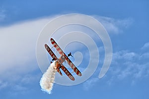 Aerobatic display by the Breitling Wingwalkers