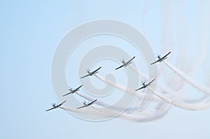 Aerobatic group during the show - Radom, Poland