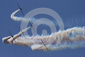 Aerobatic jet planes