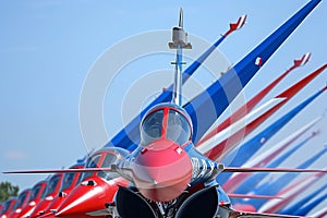 Aerobatic Jets Formation in Sky