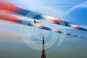Aerobatic Jets Formation in Sky