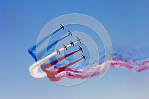 Aerobatic team at airshow