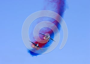Aerobatic team at airshow