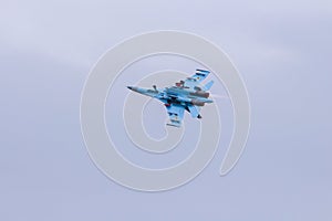 Aerobatic team performs flight,, Air show