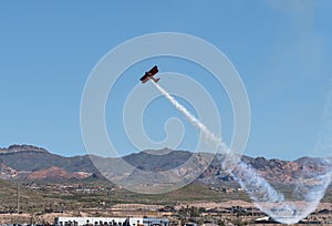 Aerobatics on display at an air show over Bullhead City