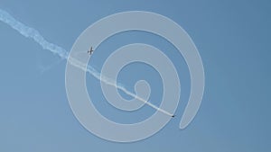 Aerobatics of stunt planes