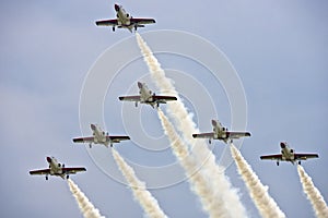 Aerobatics Team display at airshow photo