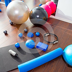 Aerobic Pilates stuff mat balls roller magic ring
