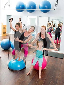 Aerobics pilates women kid girls personal trainer photo