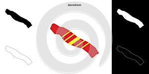 Aerodrom outline map